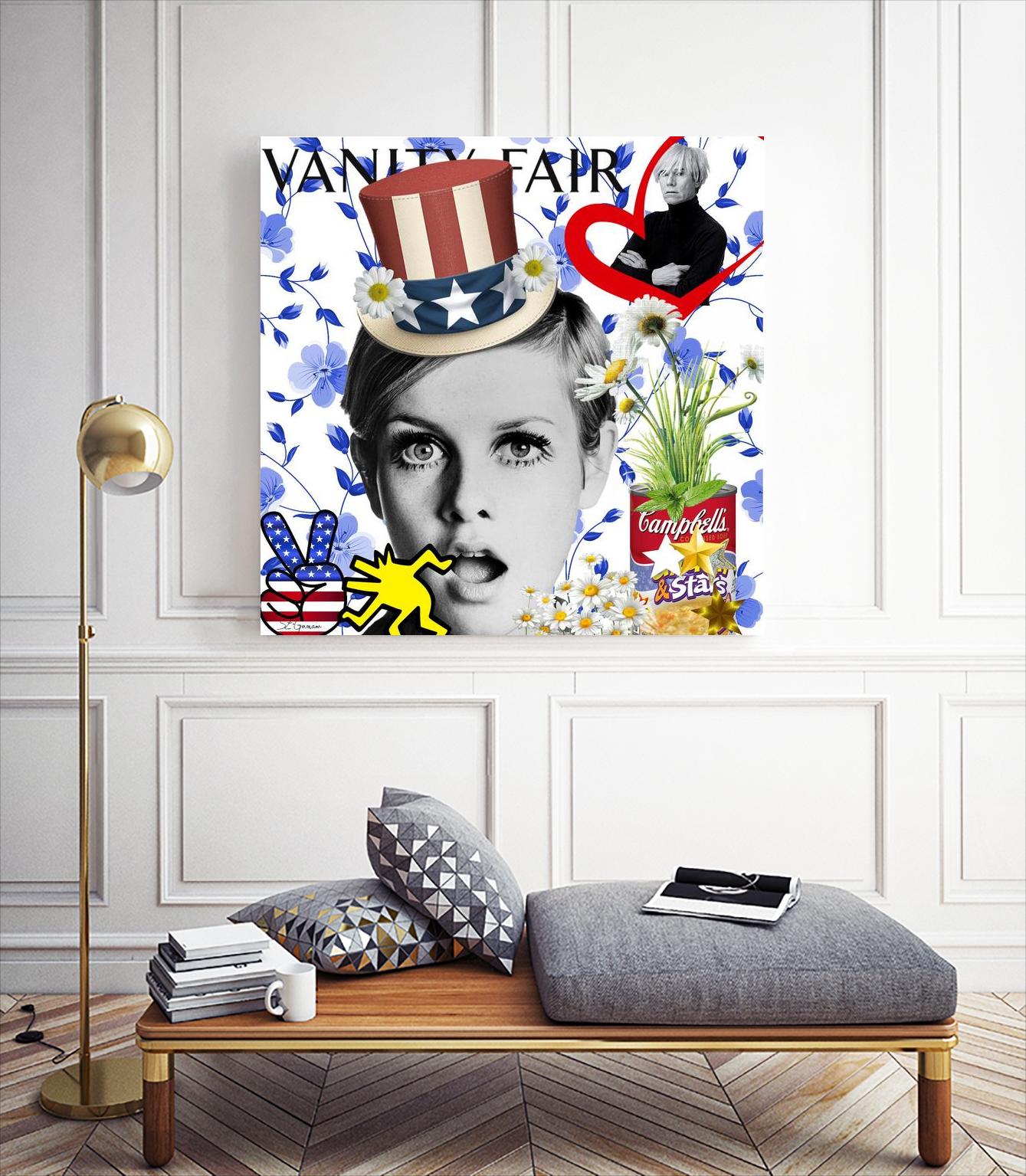 America by Carole  St-Germain on GIANT ART - red pop america