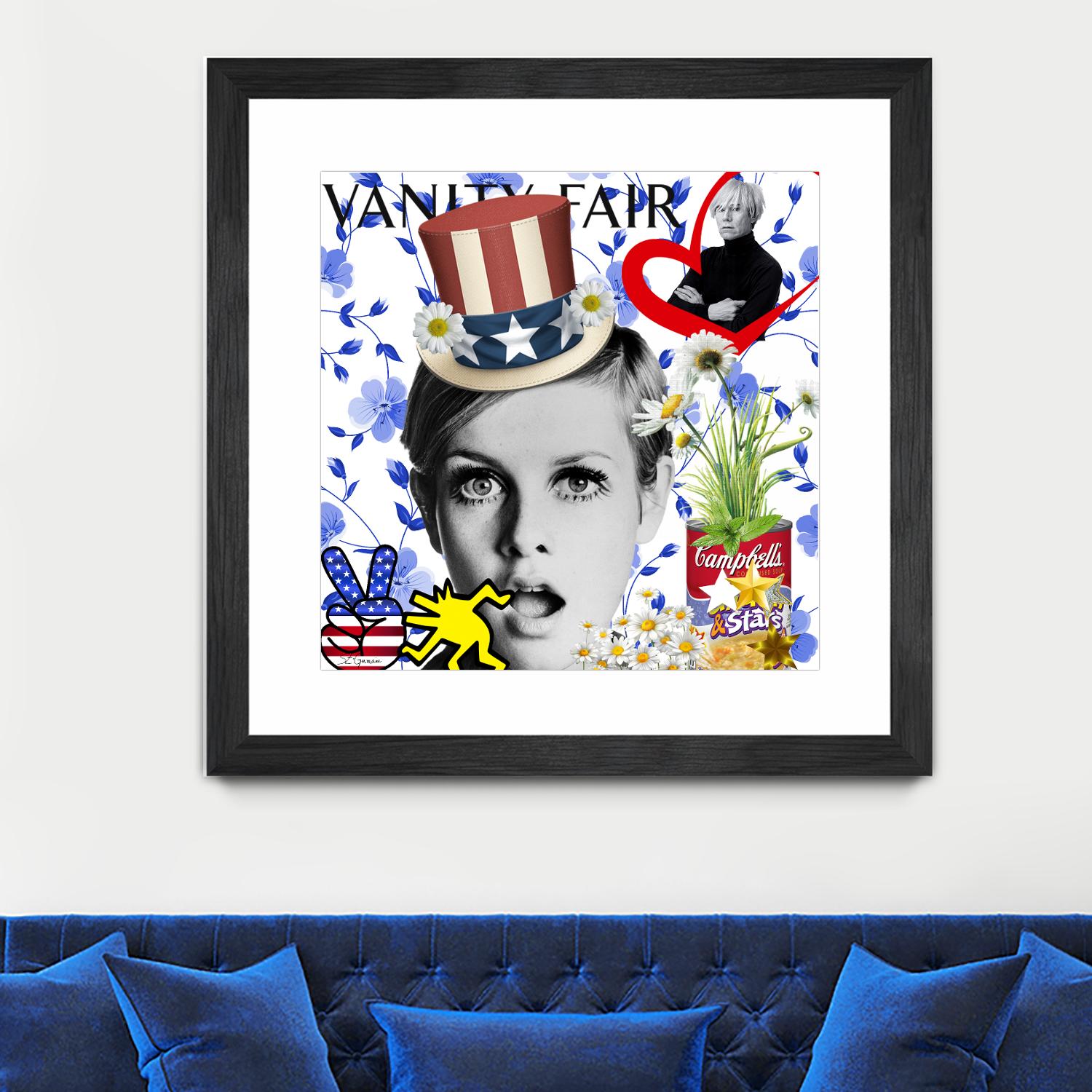 America by Carole  St-Germain on GIANT ART - red pop america