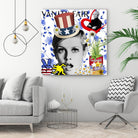 America by Carole  St-Germain on GIANT ART - red pop america