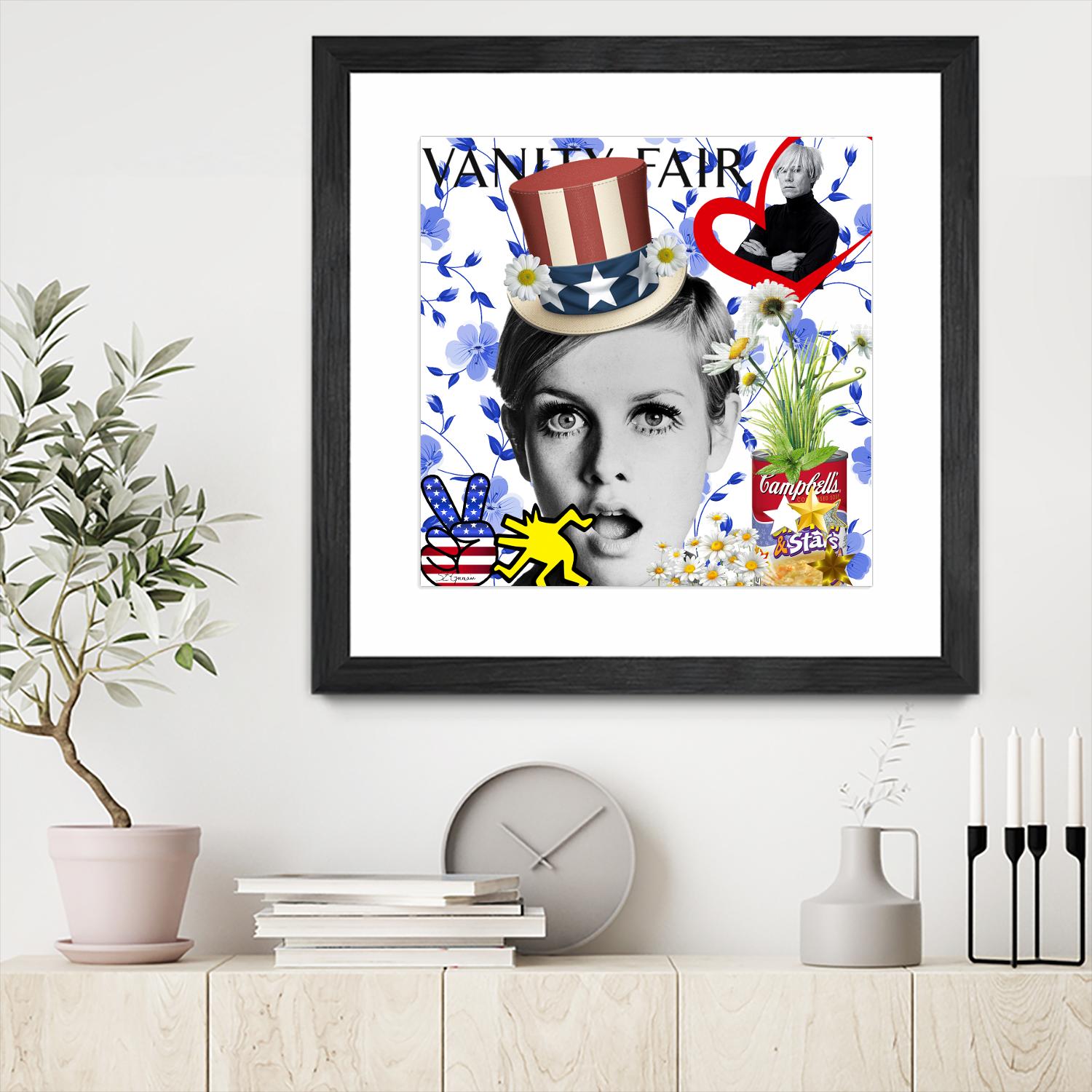 America by Carole  St-Germain on GIANT ART - red pop america