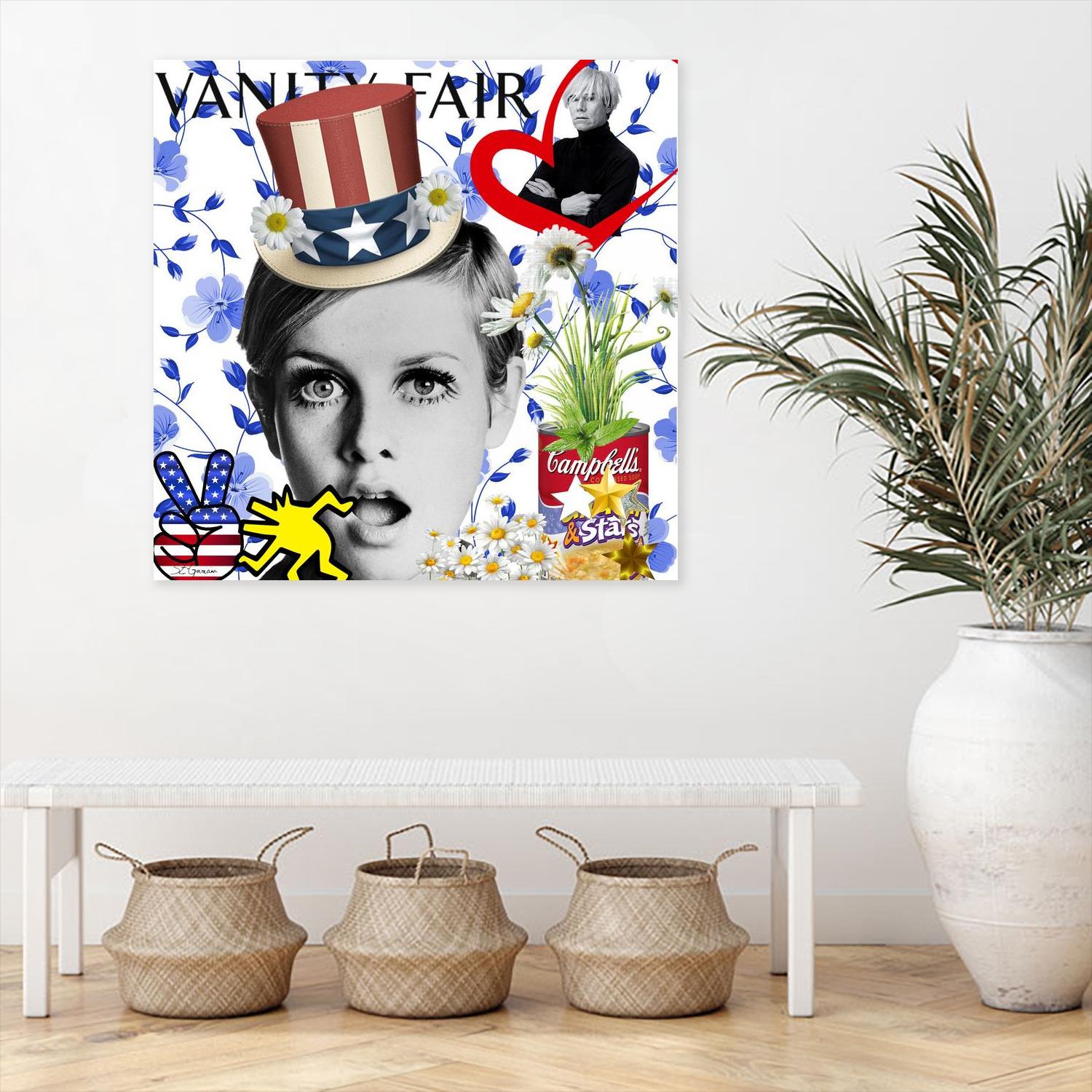 America by Carole  St-Germain on GIANT ART - red pop america