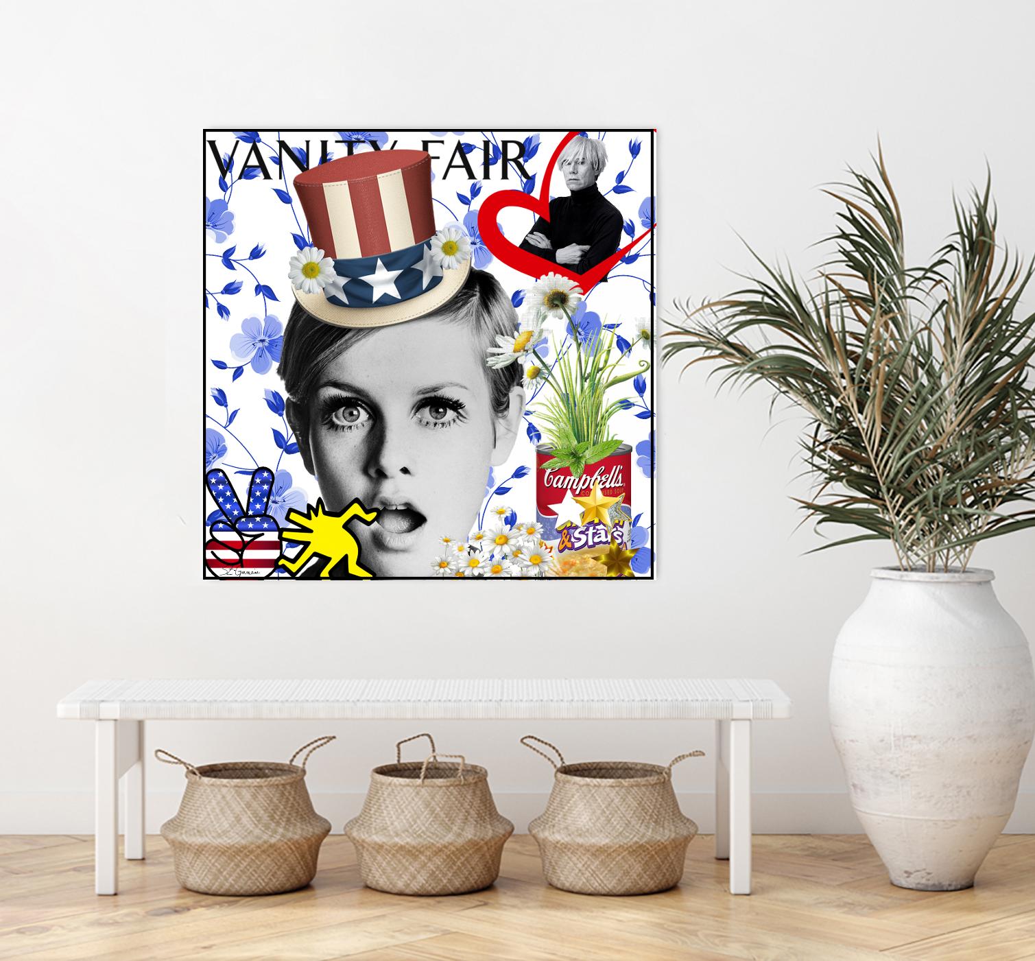 America by Carole  St-Germain on GIANT ART - red pop america