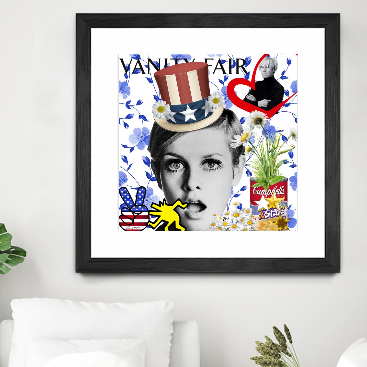 America by Carole  St-Germain on GIANT ART - red pop america