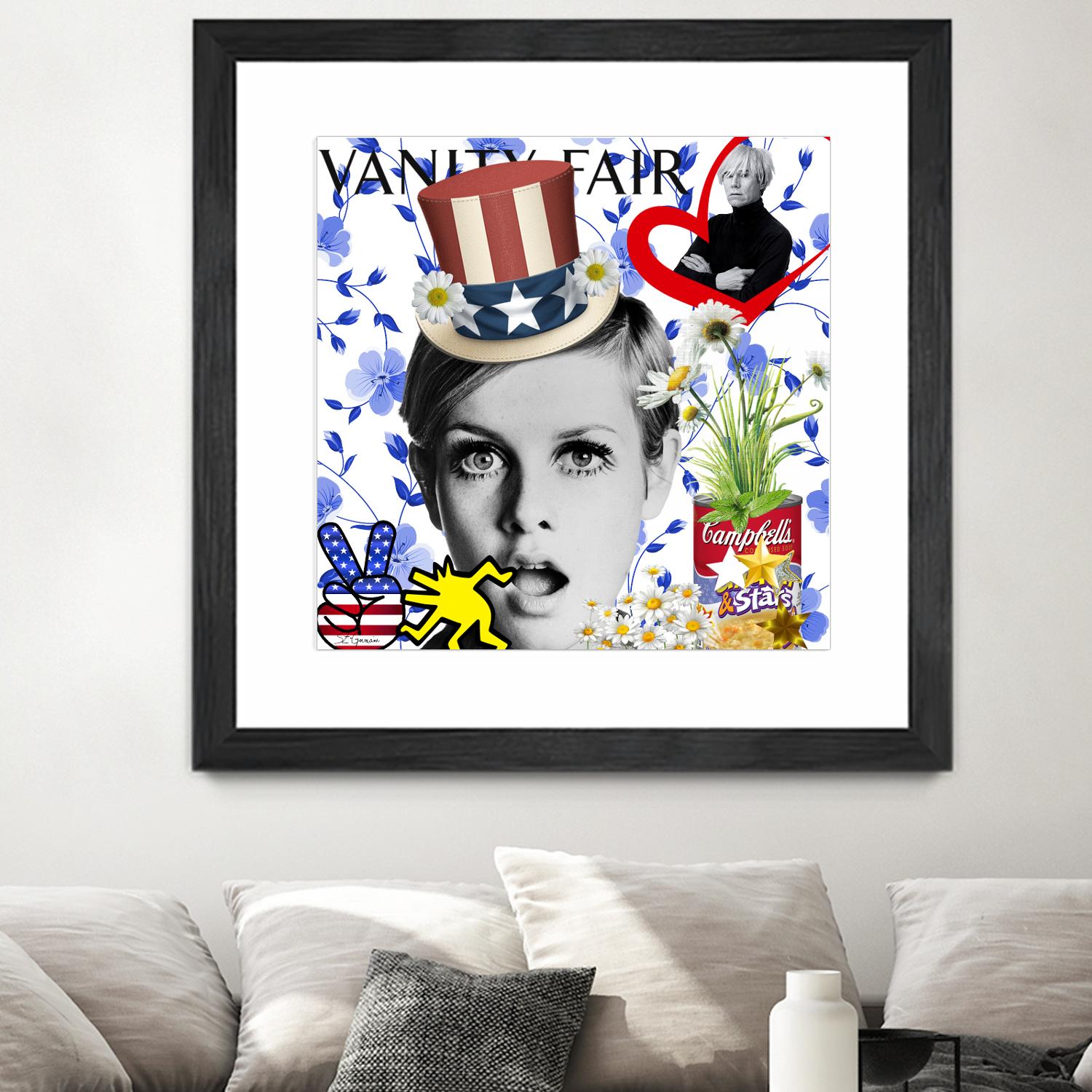 America by Carole  St-Germain on GIANT ART - red pop america