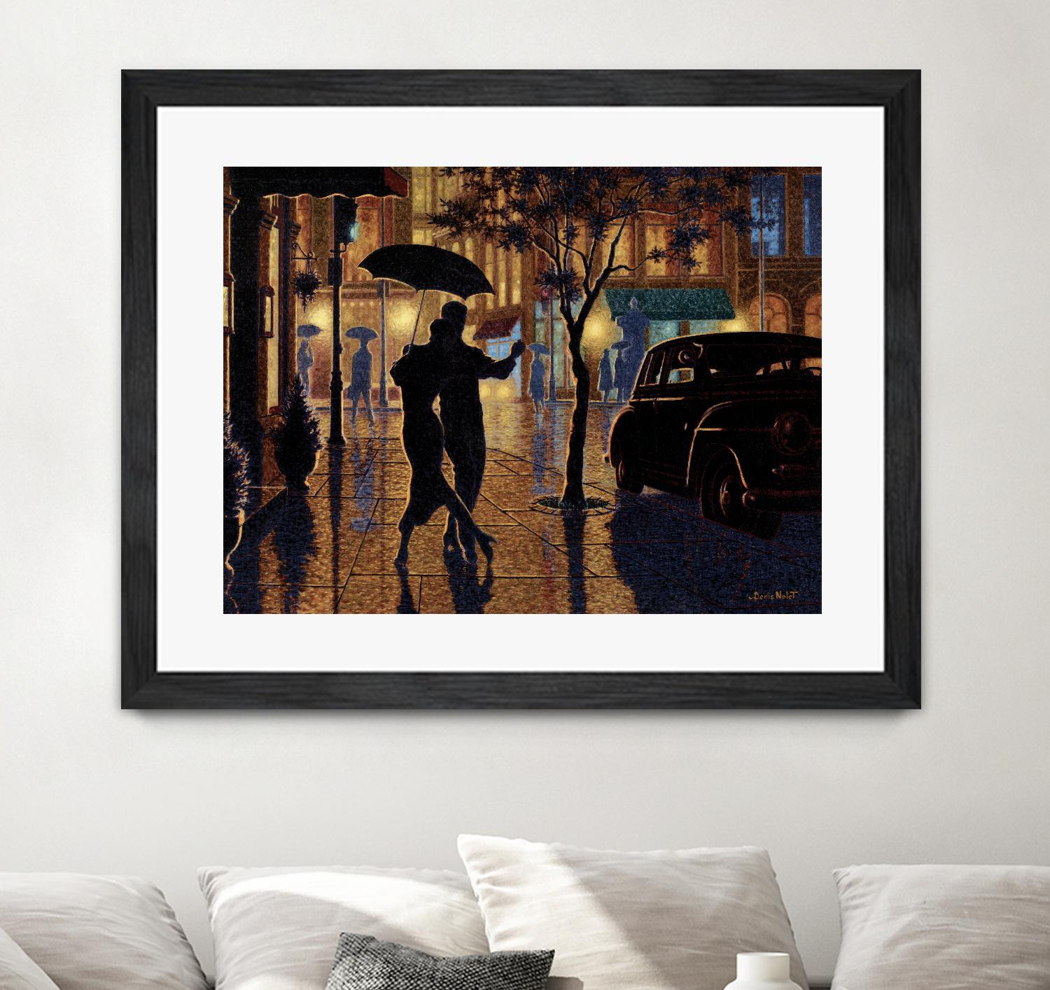 Au parfait du présent by Denis Nolet on GIANT ART - gold la nuit