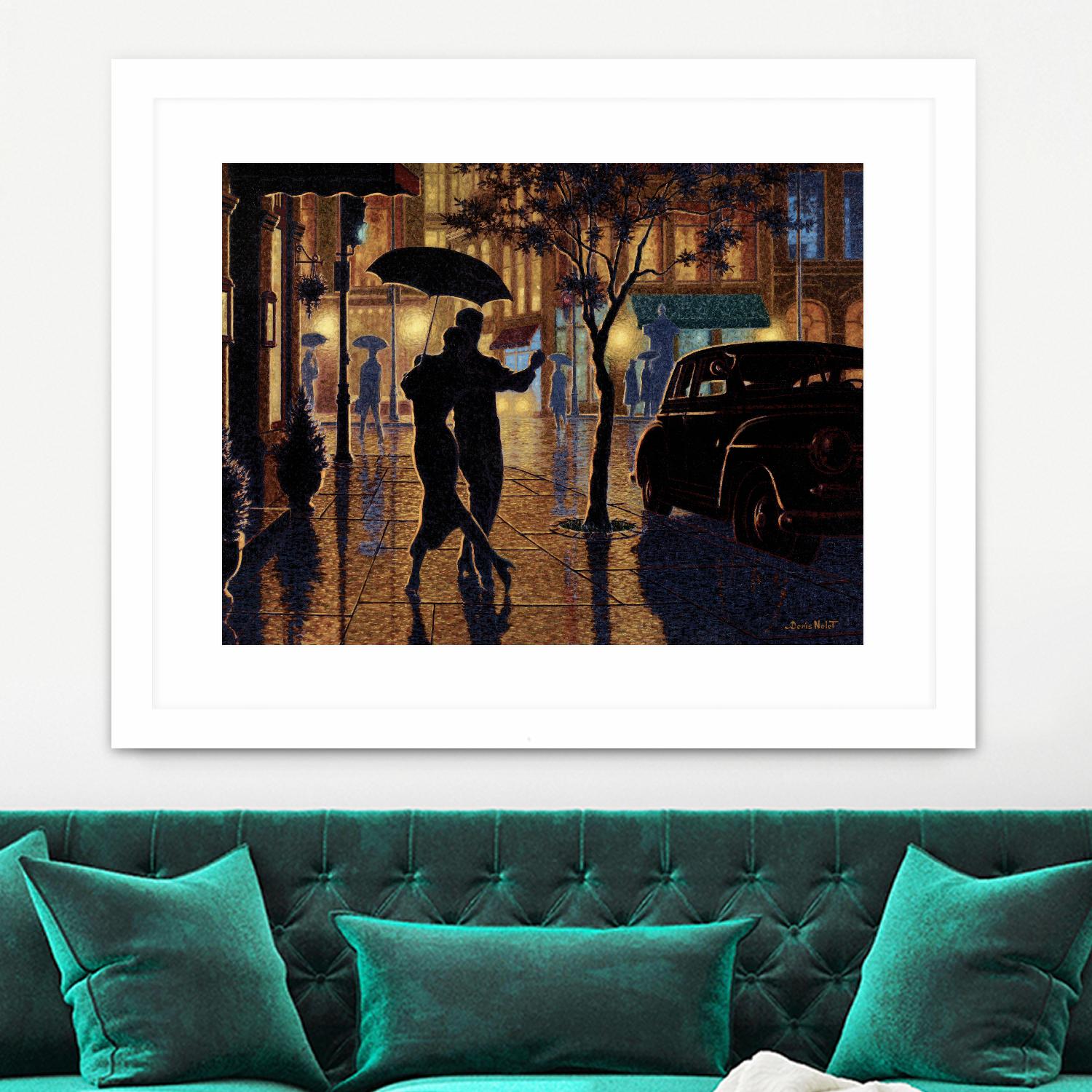 Au parfait du présent by Denis Nolet on GIANT ART - gold la nuit