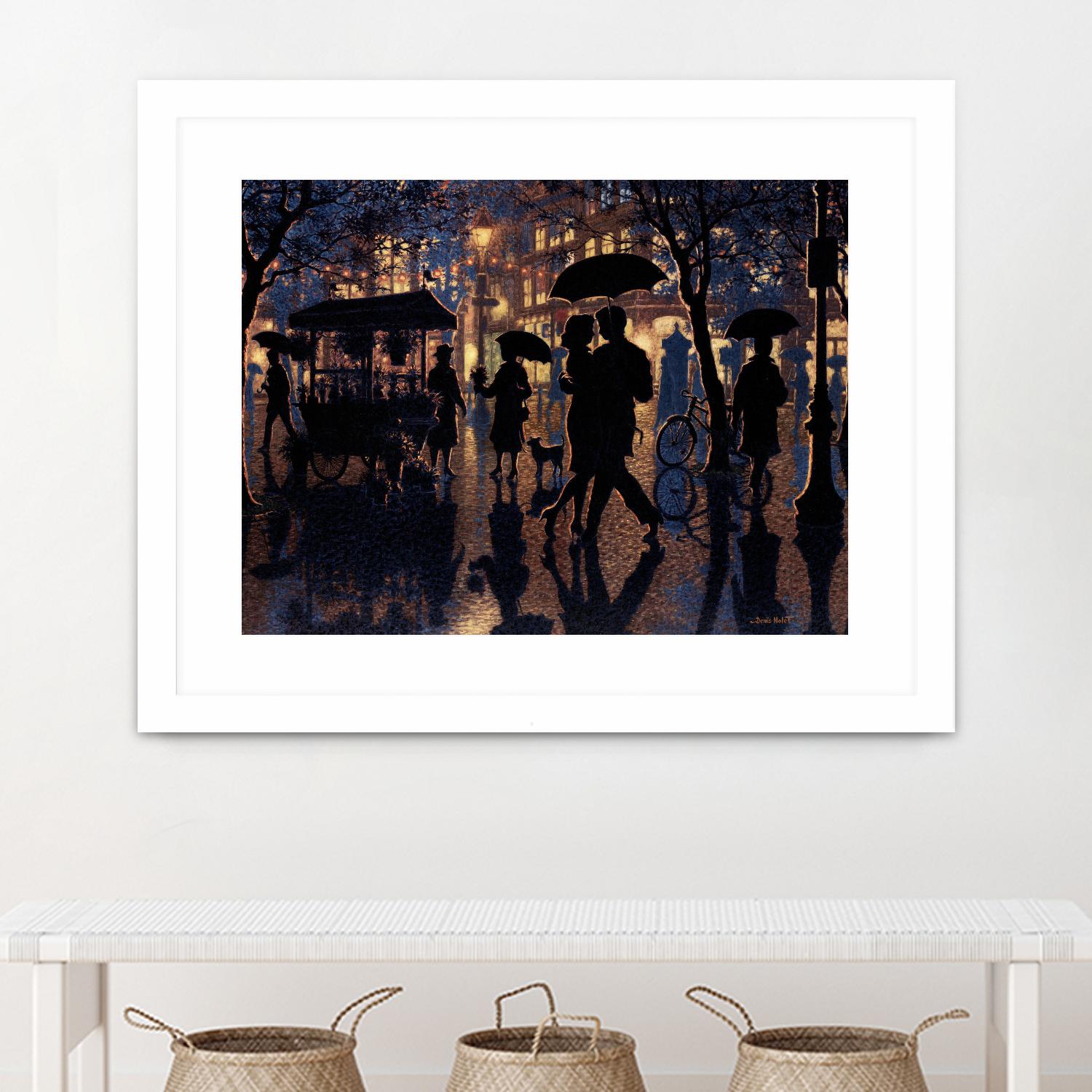 Autour de nous by Denis Nolet on GIANT ART - black figurative artistes du québec