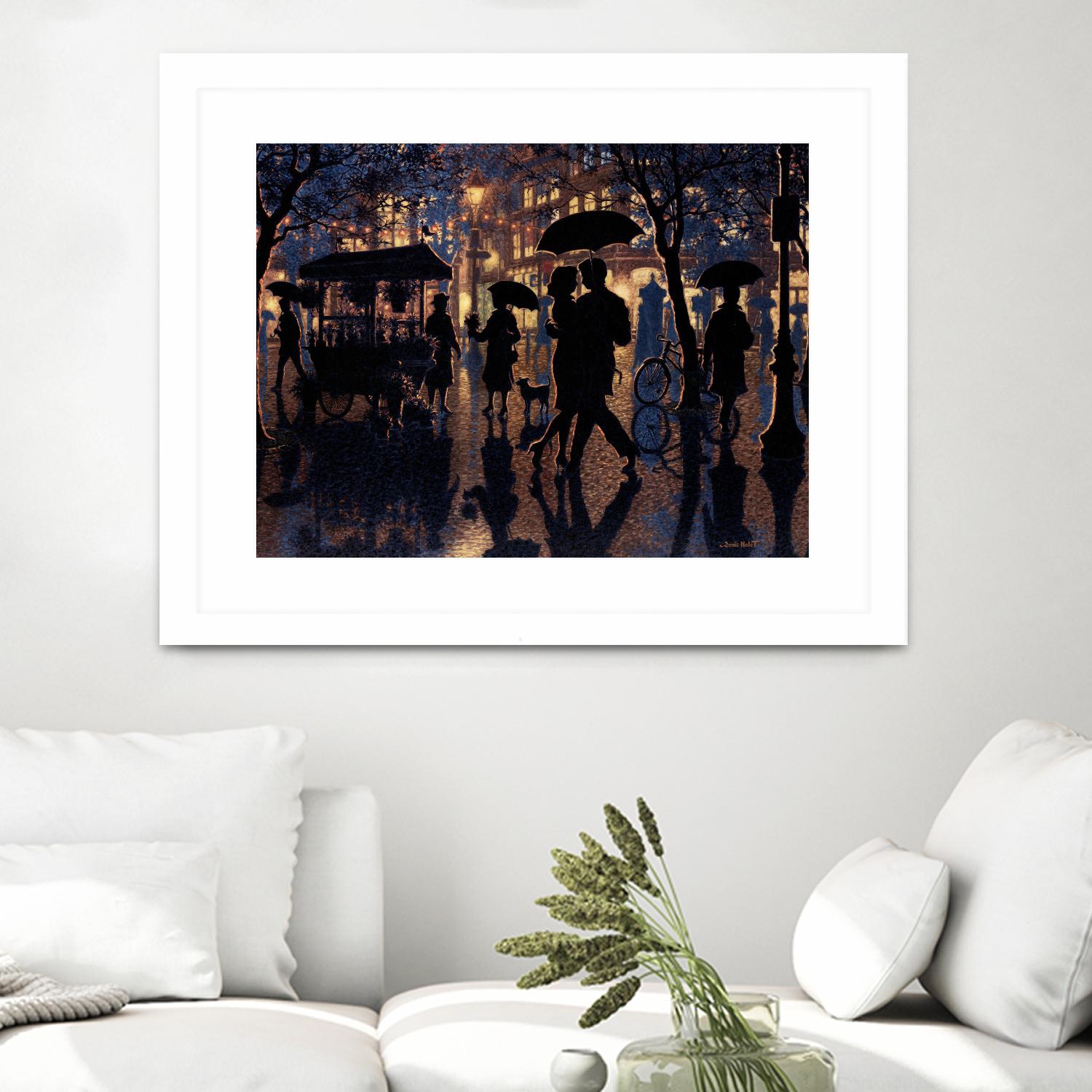 Autour de nous by Denis Nolet on GIANT ART - black figurative artistes du québec