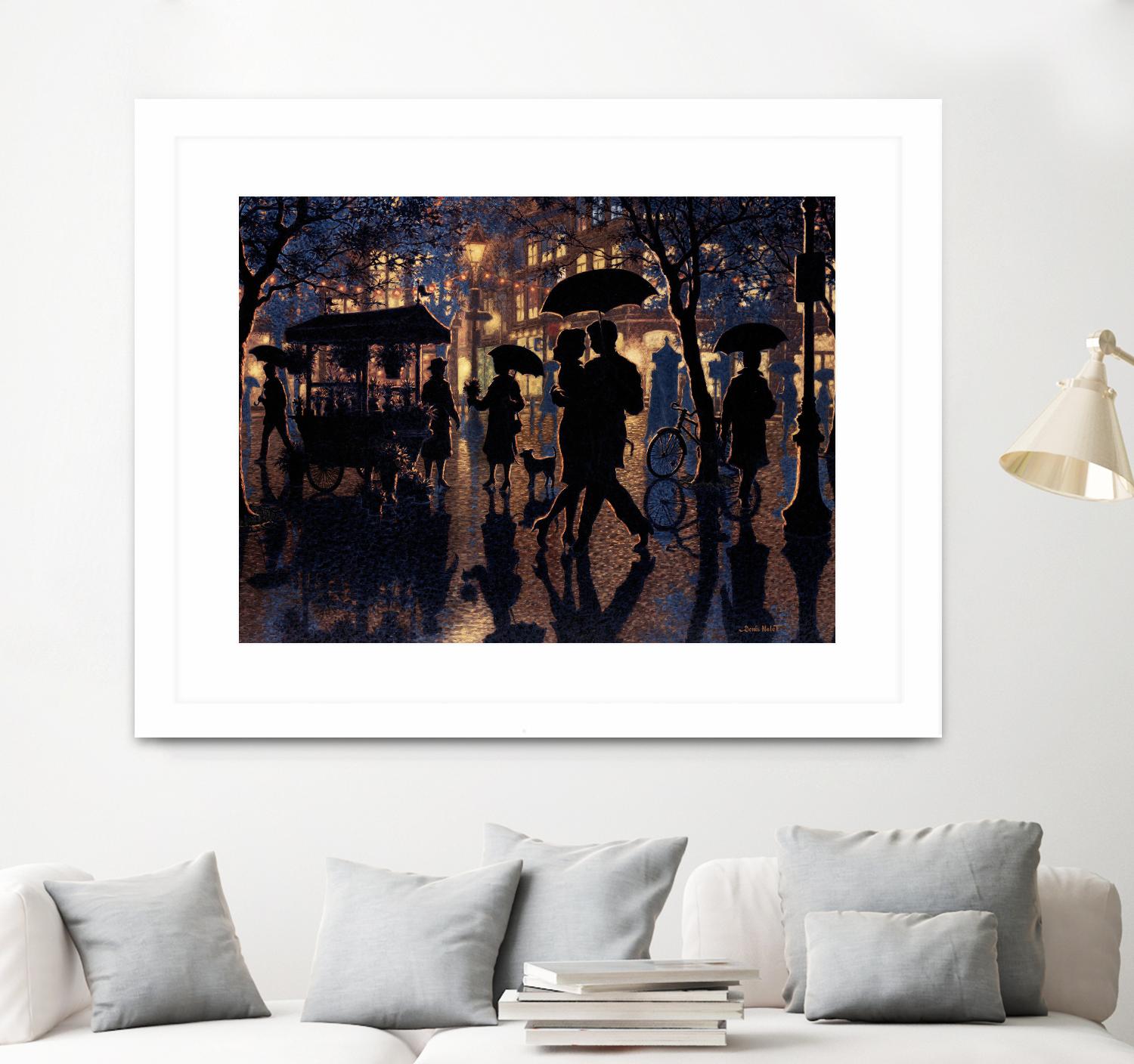 Autour de nous by Denis Nolet on GIANT ART - black figurative artistes du québec