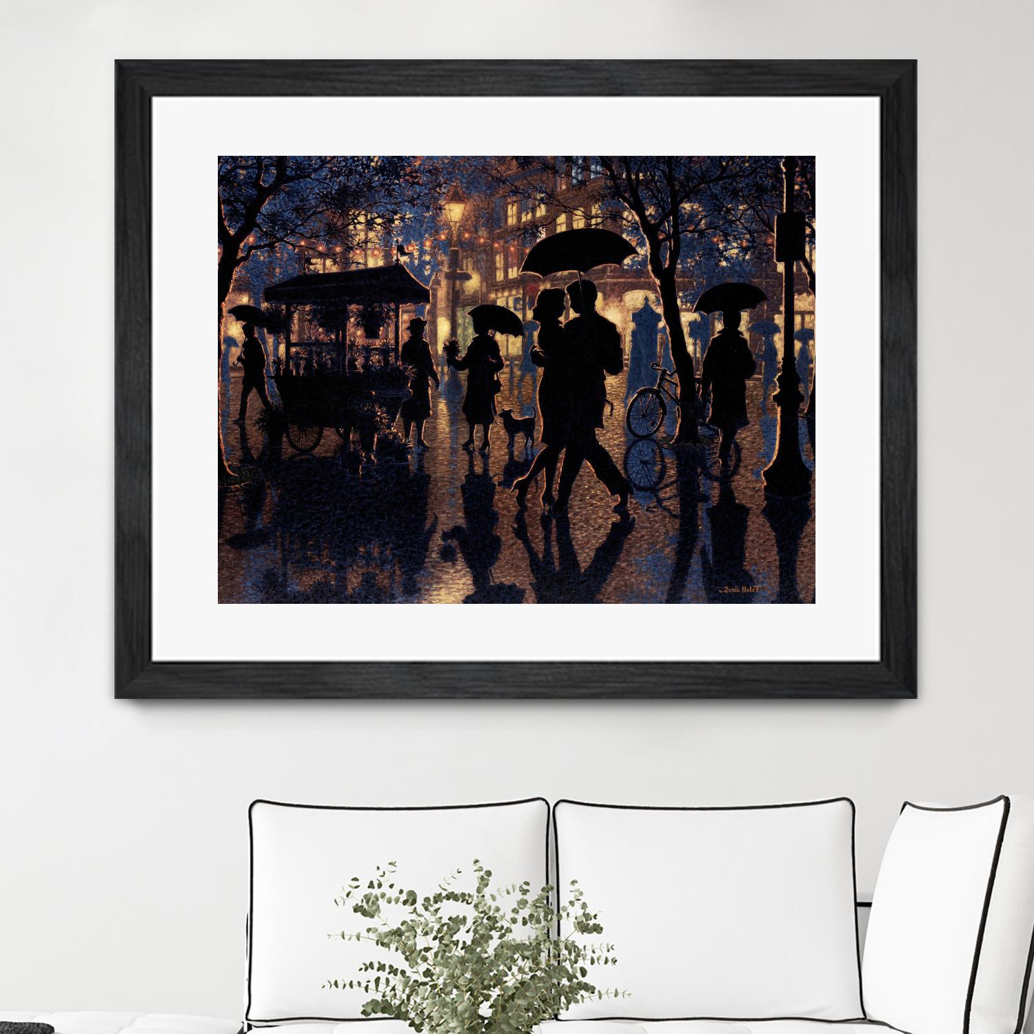 Autour de nous by Denis Nolet on GIANT ART - black figurative artistes du québec