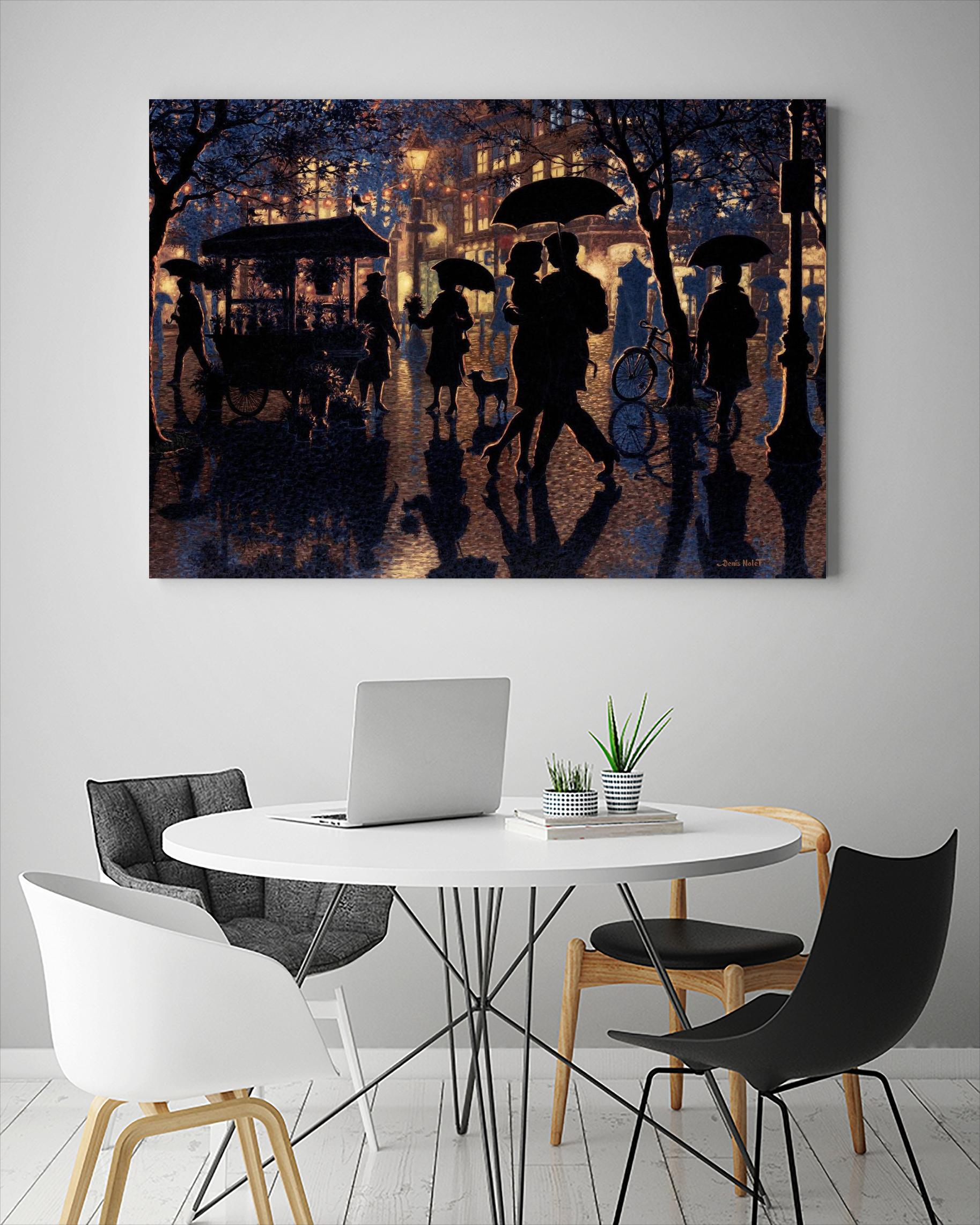 Autour de nous by Denis Nolet on GIANT ART - black figurative artistes du québec