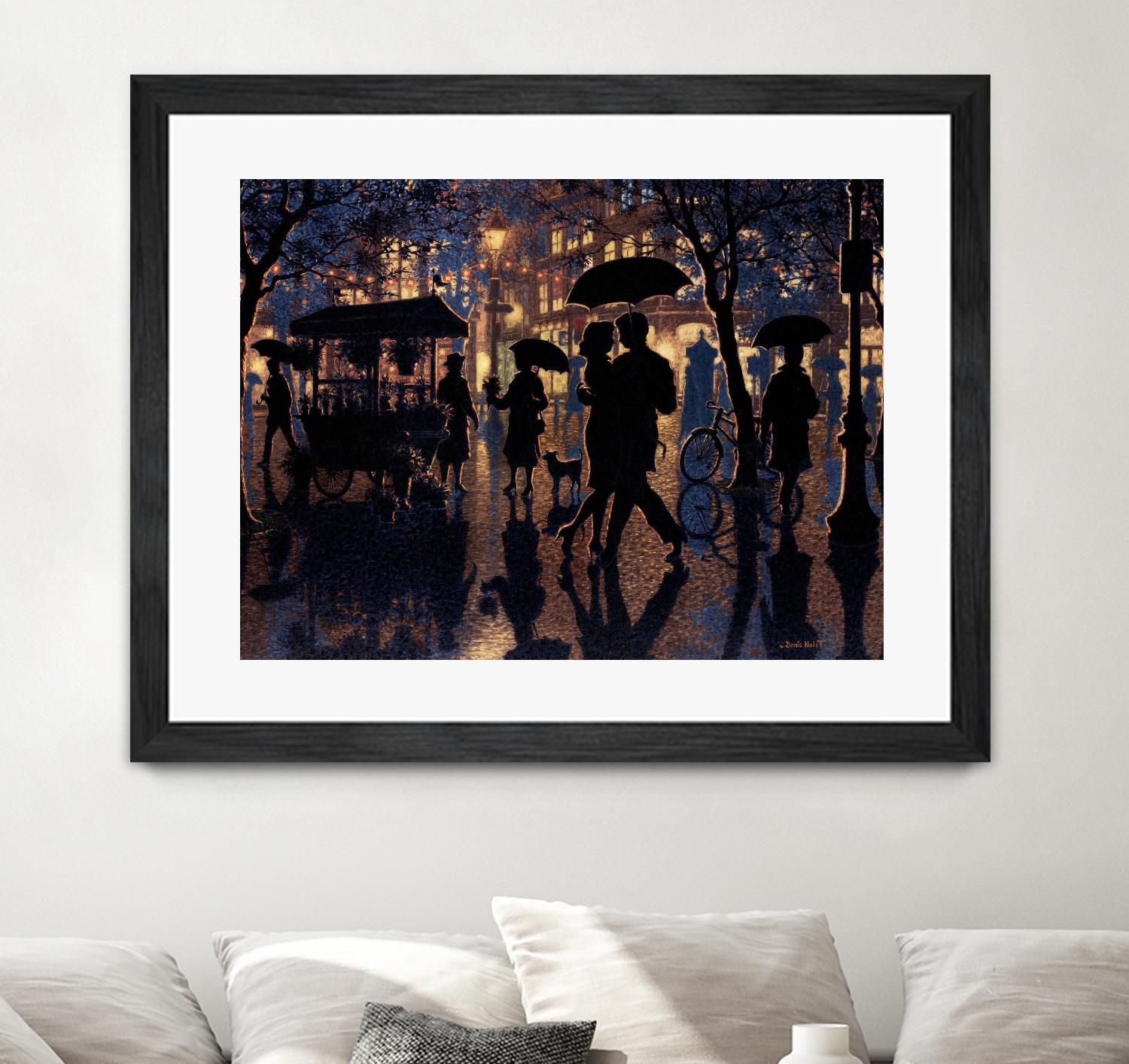 Autour de nous by Denis Nolet on GIANT ART - black figurative artistes du québec