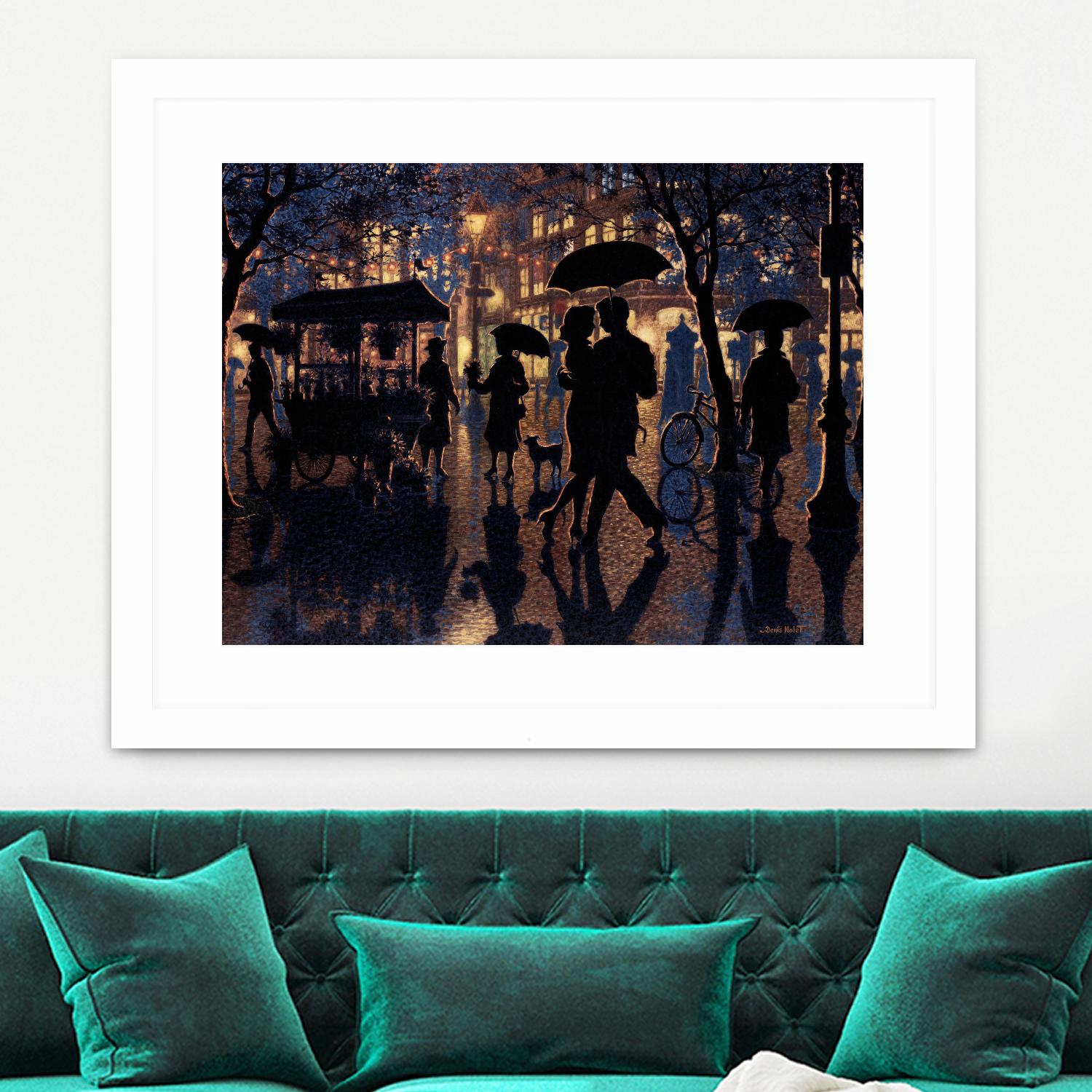 Autour de nous by Denis Nolet on GIANT ART - black figurative artistes du québec