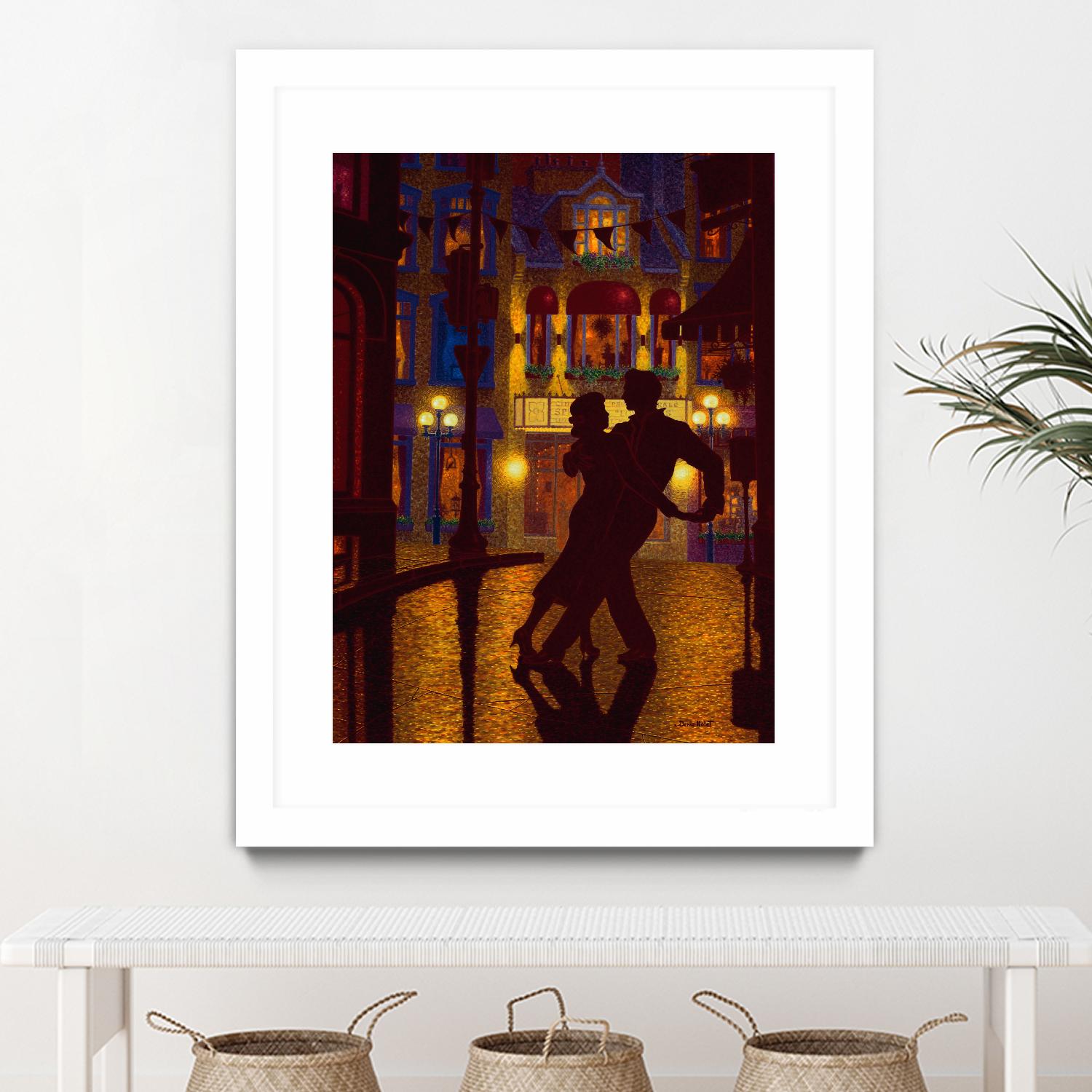 Mille et une nuit by Denis Nolet on GIANT ART - red figurative la nuit