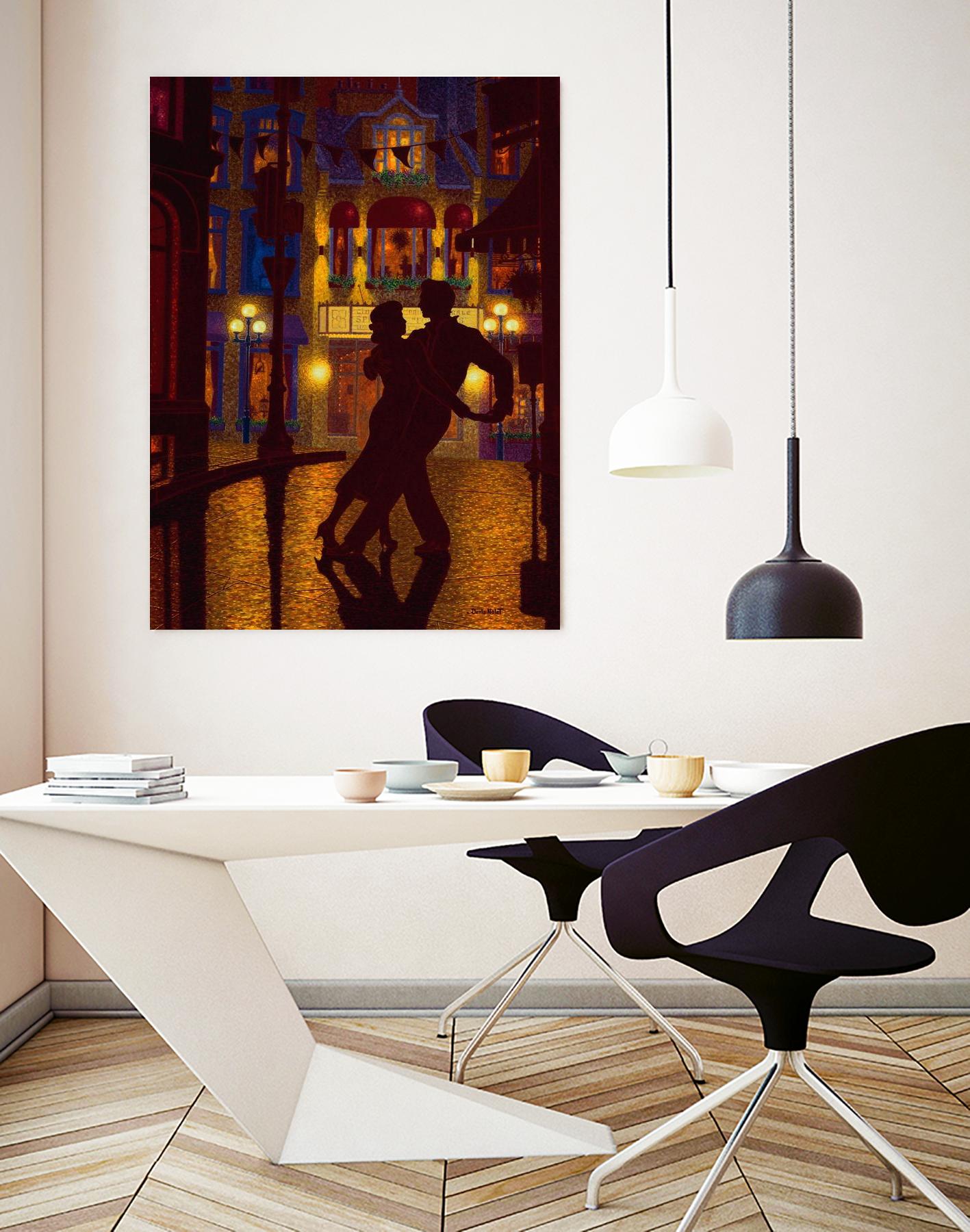 Mille et une nuit by Denis Nolet on GIANT ART - red figurative la nuit