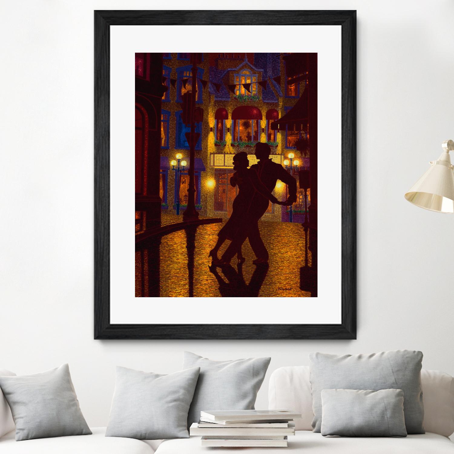 Mille et une nuit by Denis Nolet on GIANT ART - red figurative la nuit