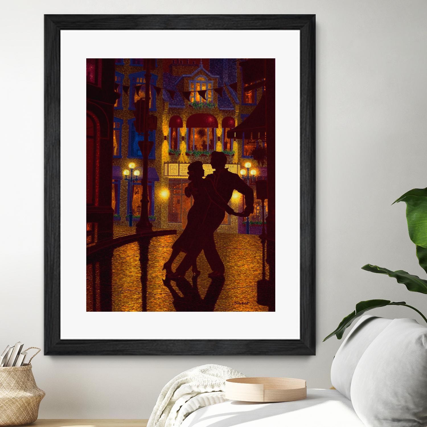 Mille et une nuit by Denis Nolet on GIANT ART - red figurative la nuit