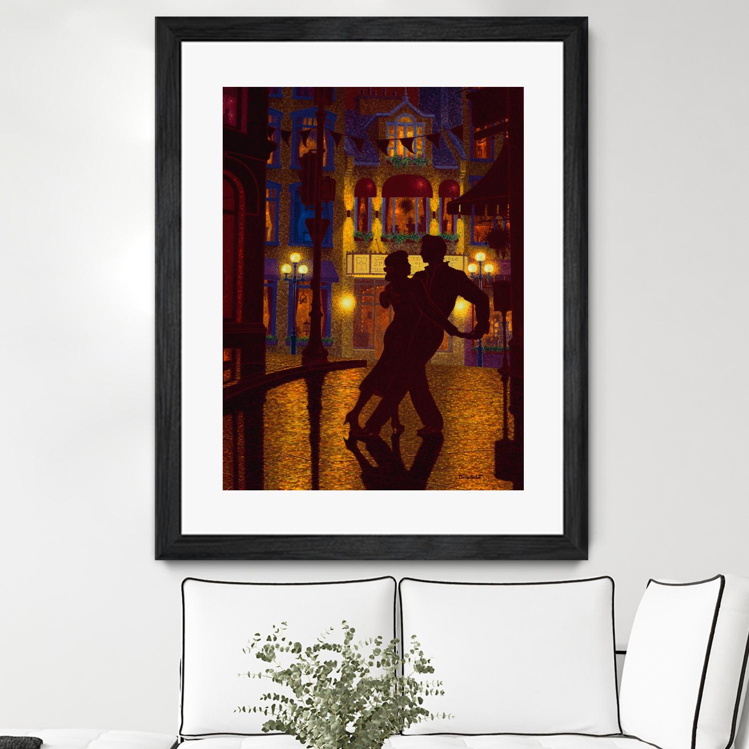 Mille et une nuit by Denis Nolet on GIANT ART - red figurative la nuit