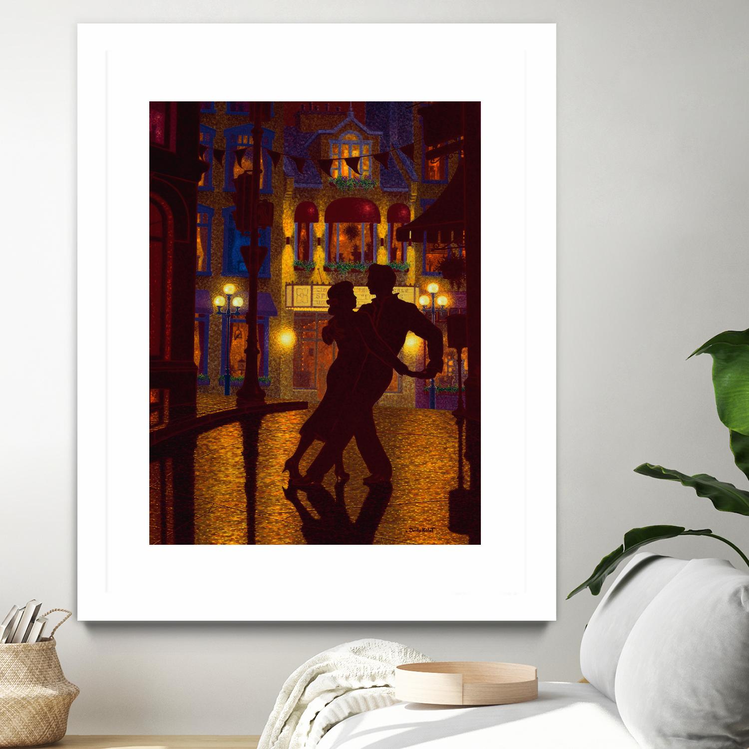 Mille et une nuit by Denis Nolet on GIANT ART - red figurative la nuit