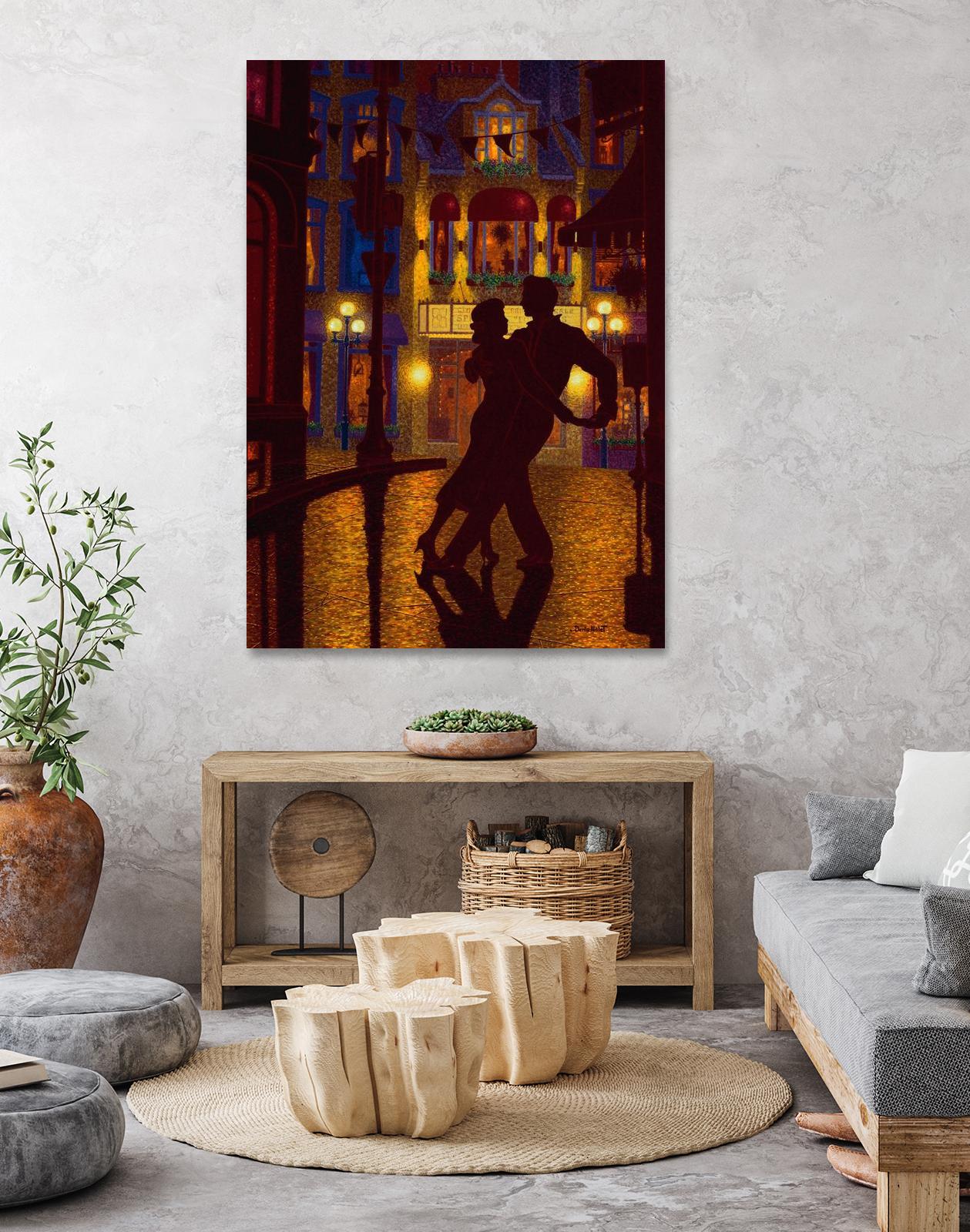 Mille et une nuit by Denis Nolet on GIANT ART - red figurative la nuit