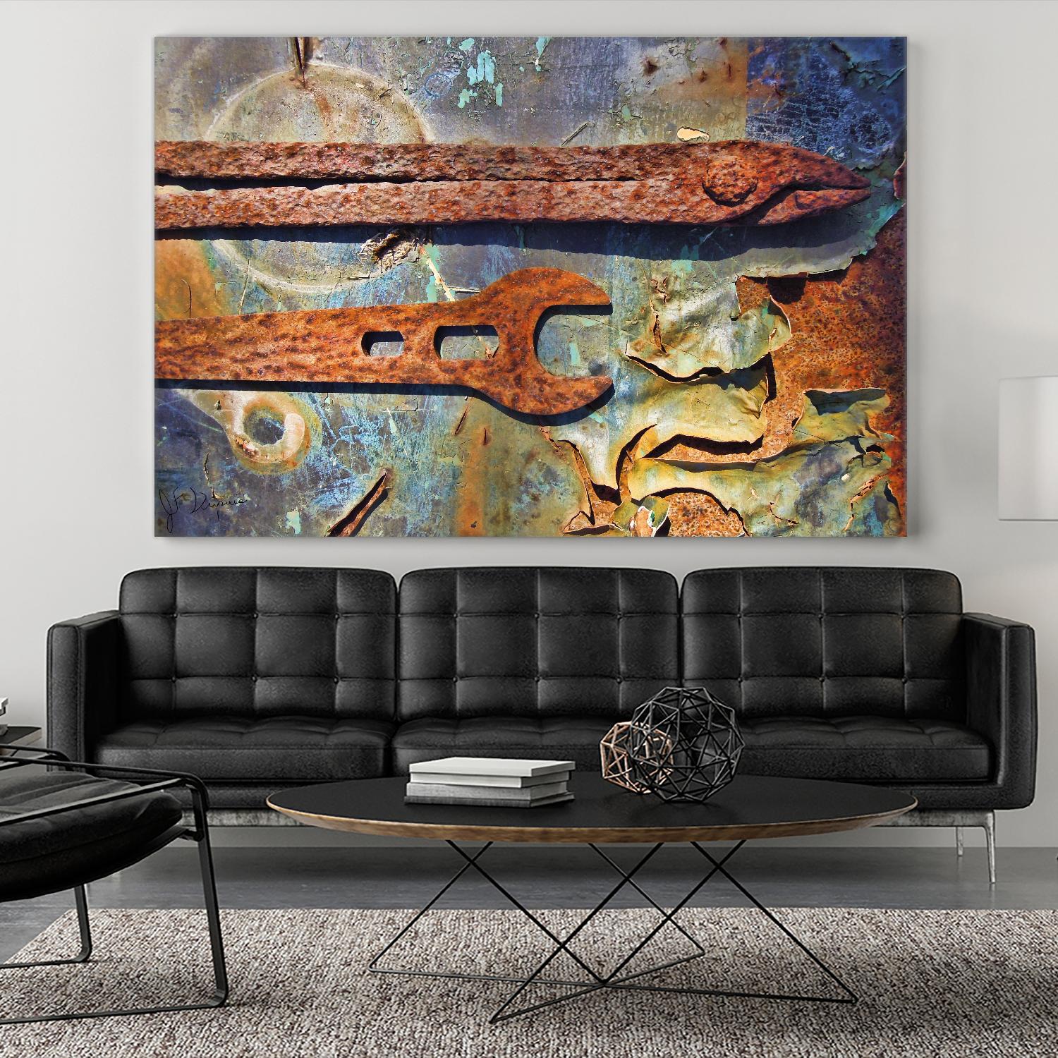 Rusty Tools I by Jean-François Dupuis on GIANT ART - blue photo art