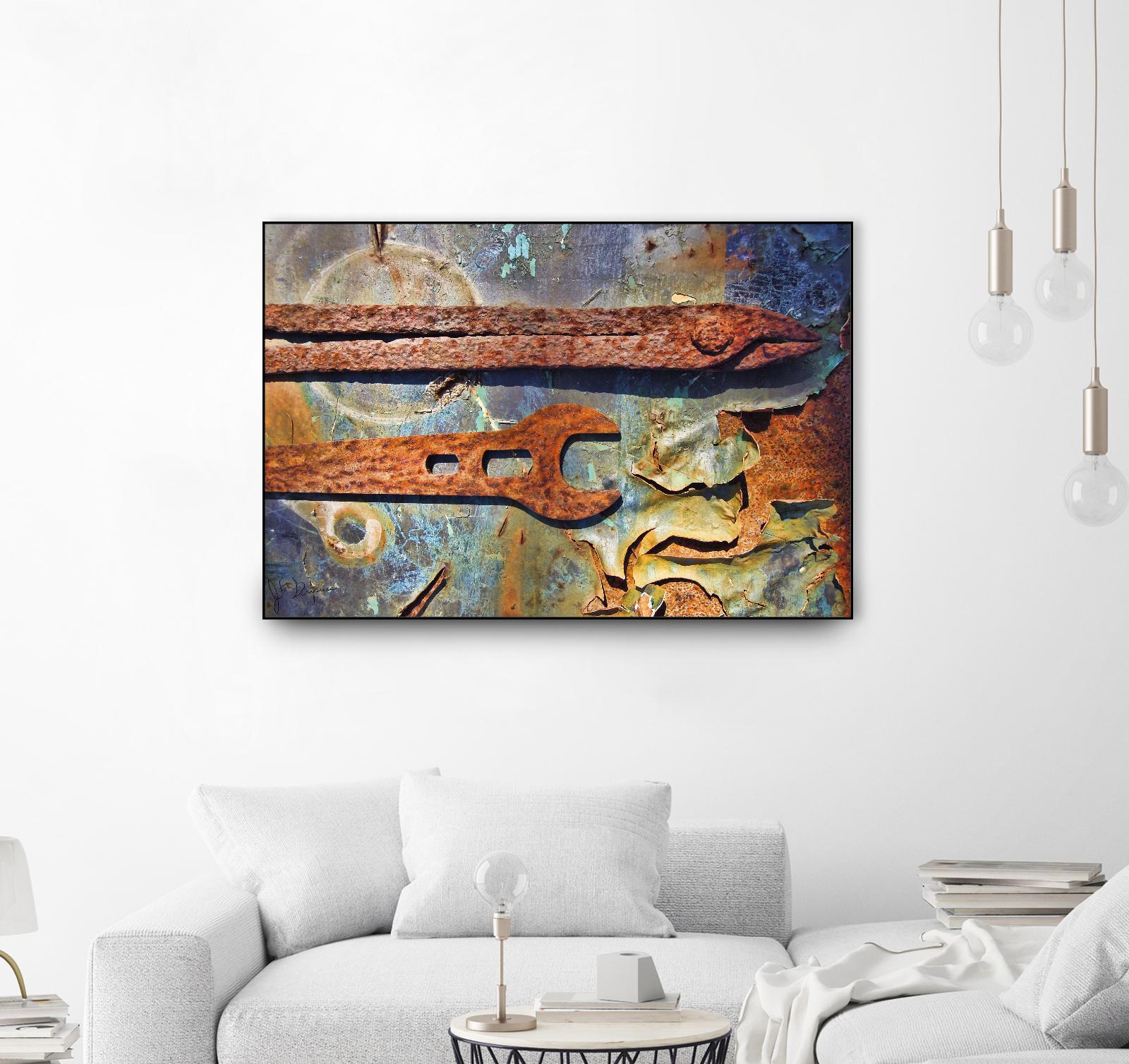 Rusty Tools I by Jean-François Dupuis on GIANT ART - blue photo art