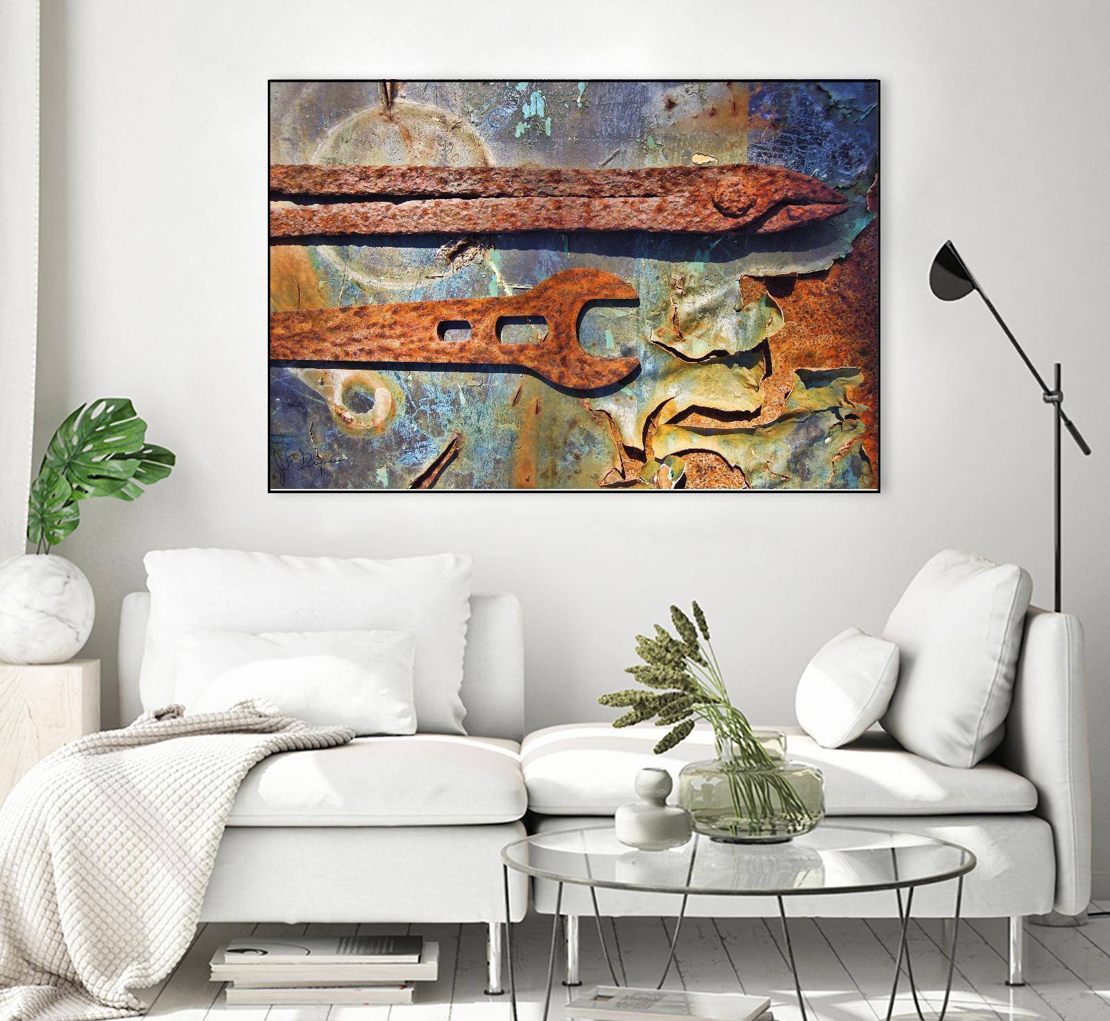 Rusty Tools I by Jean-François Dupuis on GIANT ART - blue photo art