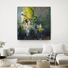 Happiness by Doris Savard on GIANT ART - green abstract
