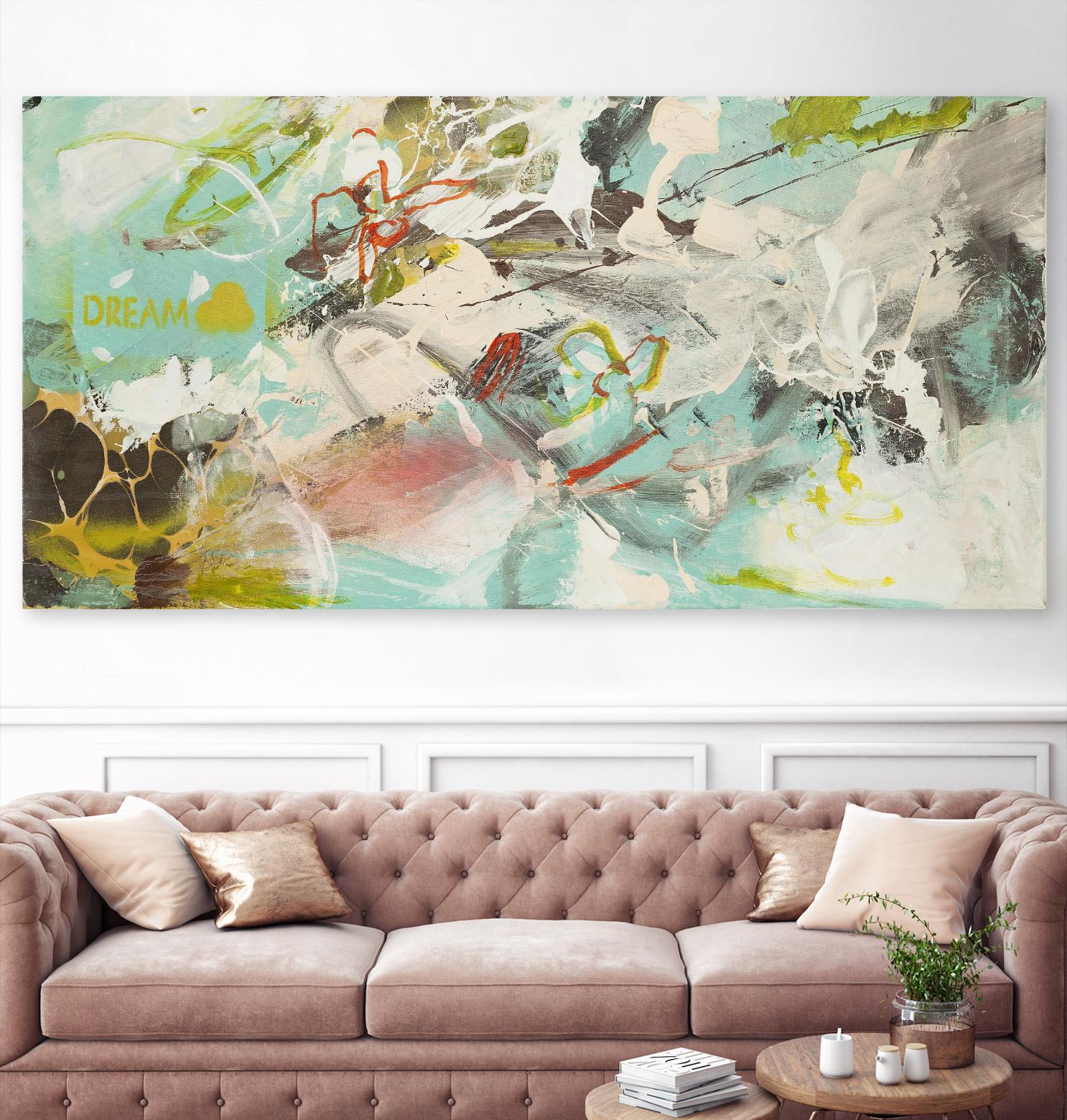 Dream Dream II by Doris Savard on GIANT ART - pink abstract