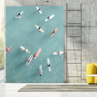 Surfers by Uknown on GIANT ART - blue coastal surfboards
