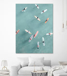 Surfers by Uknown on GIANT ART - blue coastal surfboards