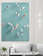 Surfers by Uknown on GIANT ART - blue coastal surfboards