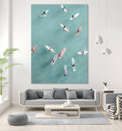 Surfers by Uknown on GIANT ART - blue coastal surfboards