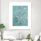 Surfers II by Uknown on GIANT ART - blue coastal surfboards