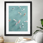 Surfers II by Uknown on GIANT ART - blue coastal surfboards