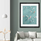 Surfers II by Uknown on GIANT ART - blue coastal surfboards