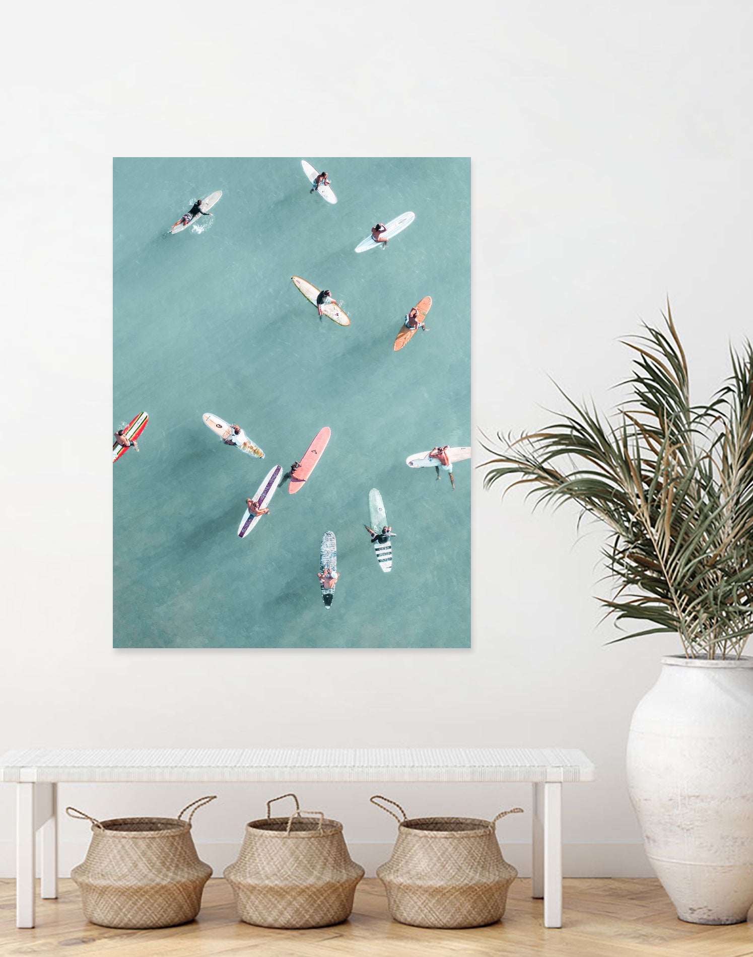 Surfers II by Uknown on GIANT ART - blue coastal surfboards