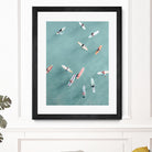 Surfers II by Uknown on GIANT ART - blue coastal surfboards