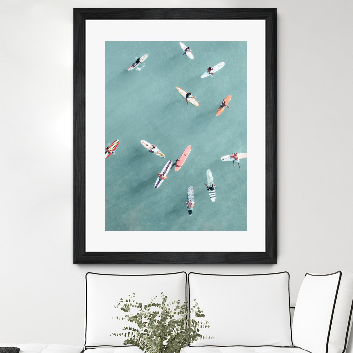 Surfers II by Uknown on GIANT ART - blue coastal surfboards