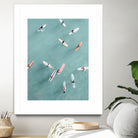 Surfers II by Uknown on GIANT ART - blue coastal surfboards