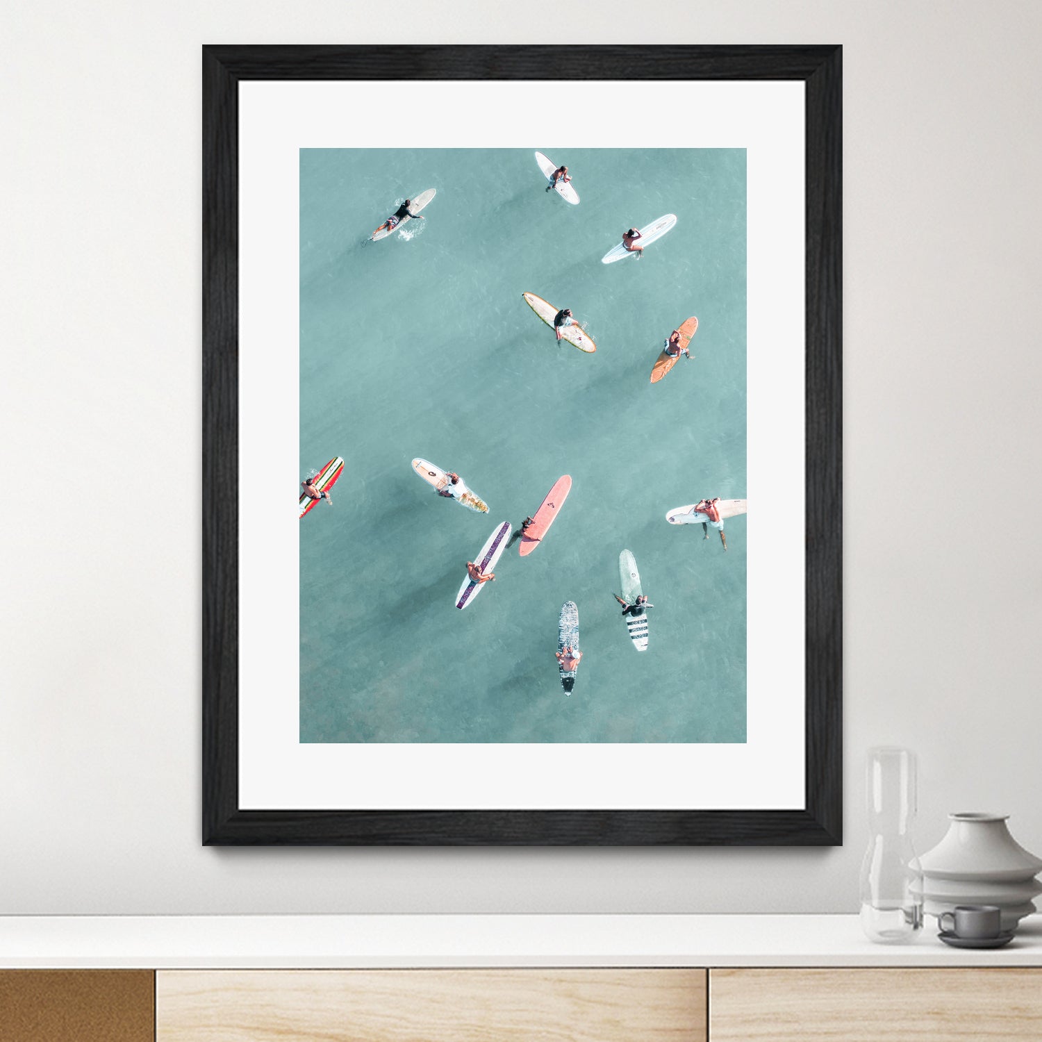 Surfers II by Uknown on GIANT ART - blue coastal surfboards