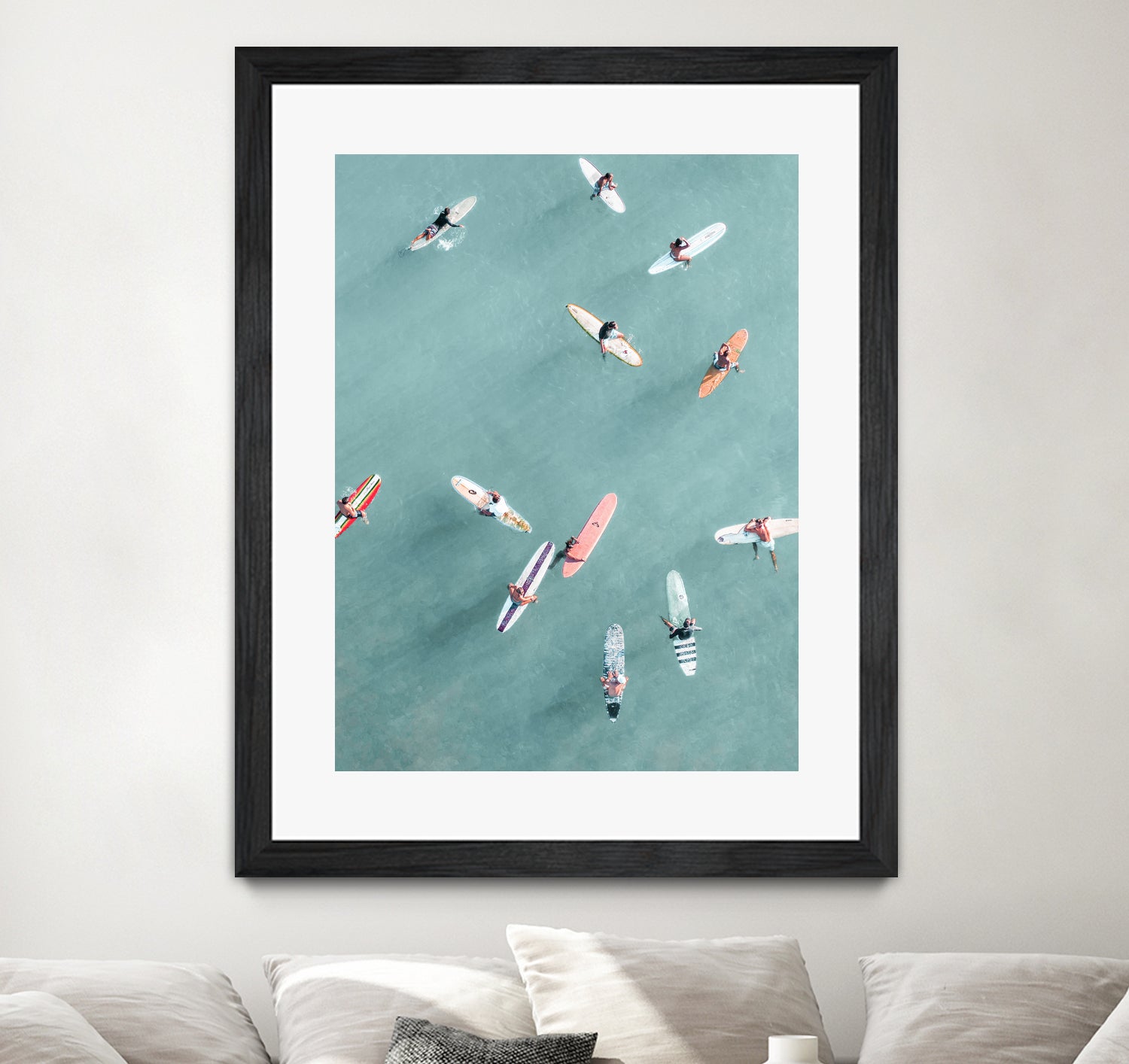 Surfers II by Uknown on GIANT ART - blue coastal surfboards
