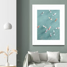 Surfers II by Uknown on GIANT ART - blue coastal surfboards