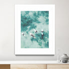 Surfers I by Unknown on GIANT ART - blue coastal ocean