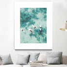 Surfers I by Unknown on GIANT ART - blue coastal ocean