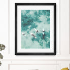 Surfers I by Unknown on GIANT ART - blue coastal ocean