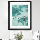 Surfers I by Unknown on GIANT ART - blue coastal ocean