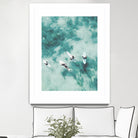 Surfers I by Unknown on GIANT ART - blue coastal ocean