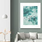 Surfers I by Unknown on GIANT ART - blue coastal ocean