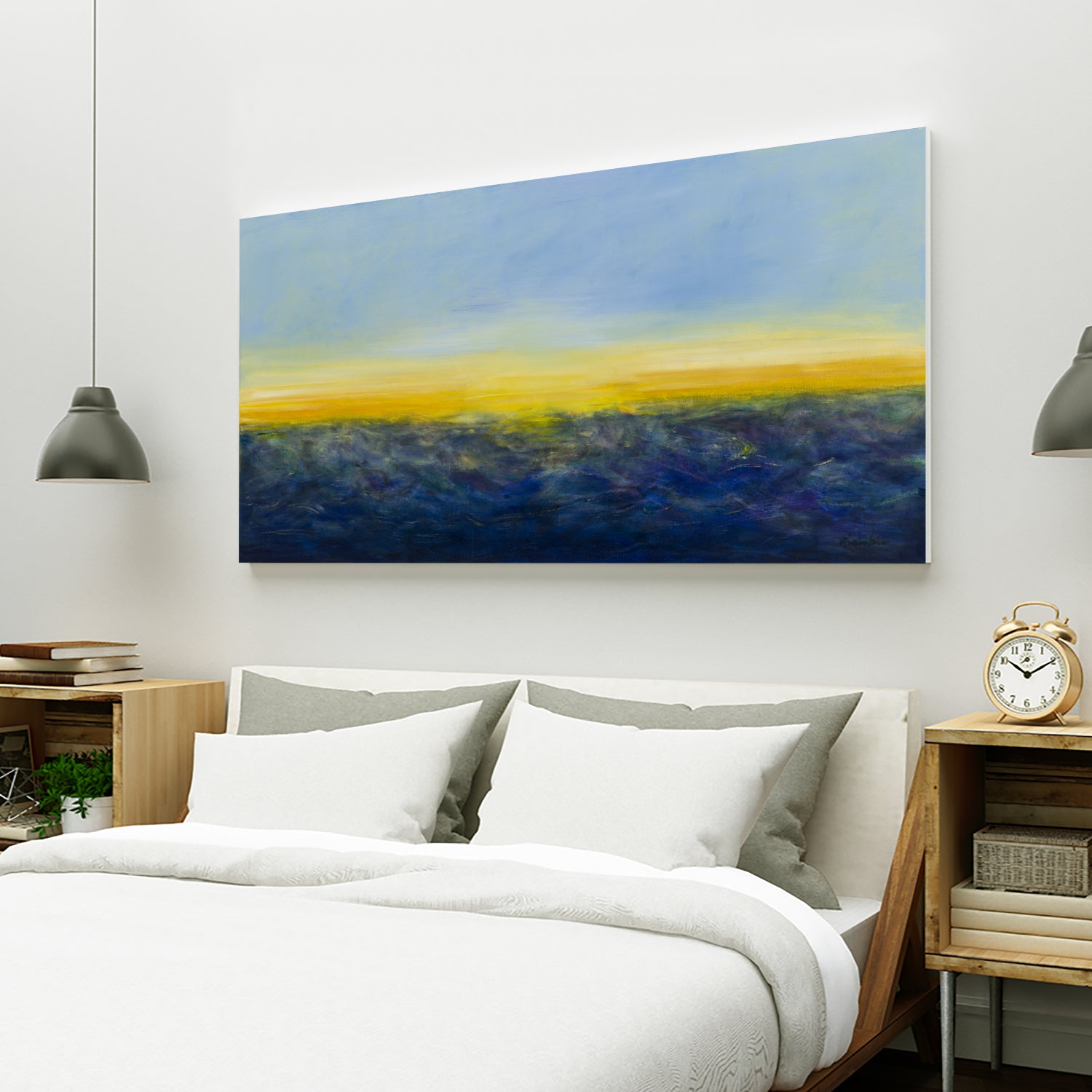 Ocean mood by Diane Lambin on GIANT ART - blue abstract ocean